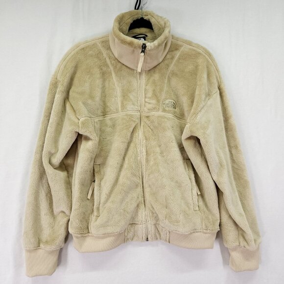 The North Face Osito Lux Jacket Women's Medium Beige Long Sleeve Full Zip - Picture 11 of 16